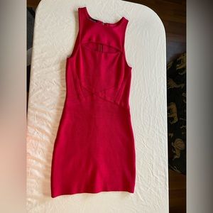 Hot pink bandage dress